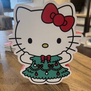 Hello Kitty Wall Art  sign Christmas tree dress